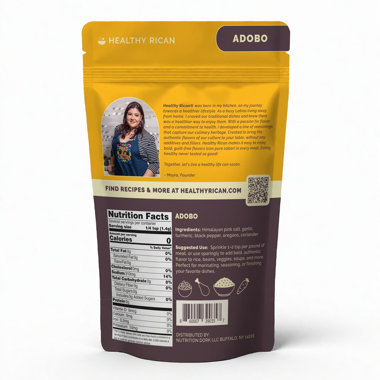PRE-ORDER SALE: Adobo Seasoning Resealable Bag
