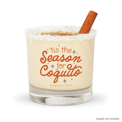 Coquito Drink Glass
